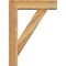 Ekena Millwork Traditional Block Rough Sawn Bracket w/ Offset Brace, Western Red Cedar, 6"W x 22"D x 30"H BKT0604X22X30TRA05RWR - alternate 4